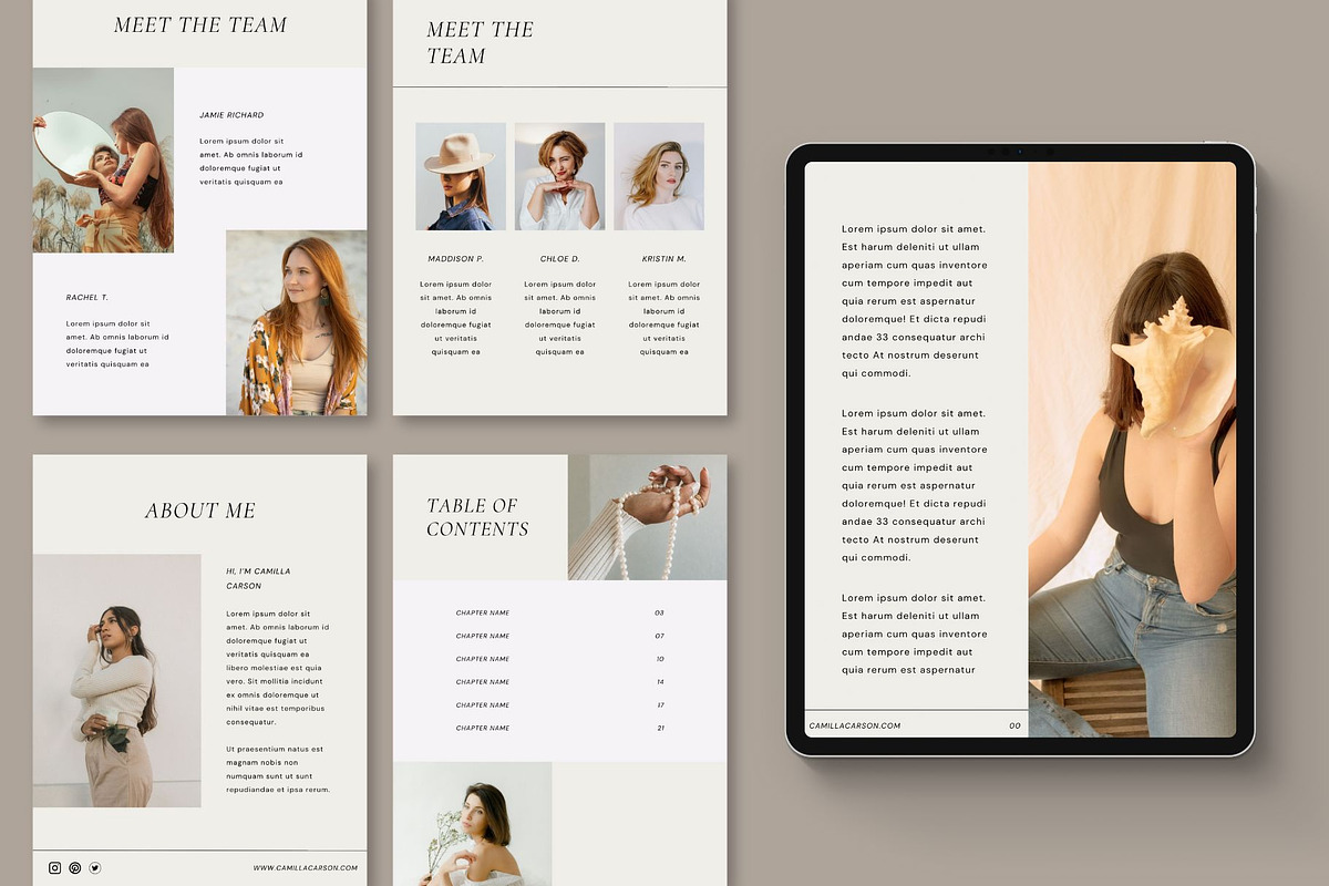Workbook Canva Template | Subtle, a Print Template by BoldNStudio (Photo 4 of 10)