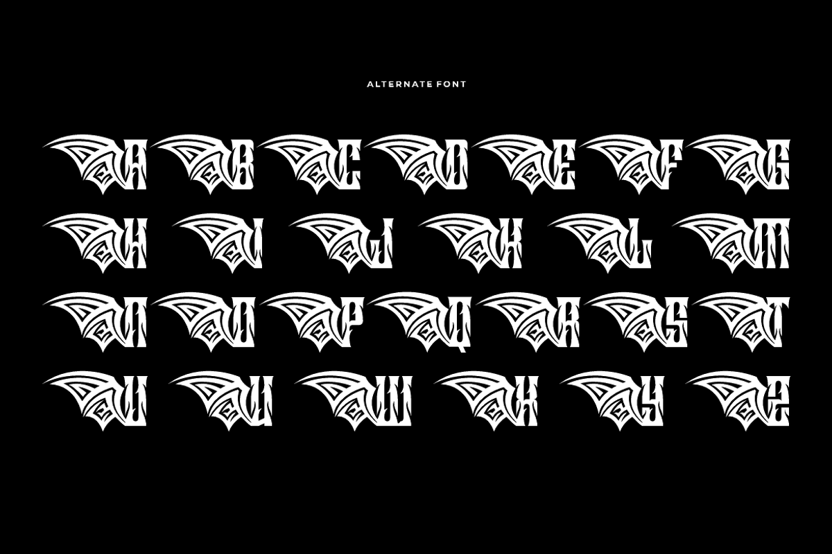 Black Calong - Artdeco Font, a Blackletter Font by QR Design Studio (Photo 7 of 8)