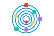 Orbit Flat Icon, a Duotone Icon by Pexelpy (Thumbnail 1 of 2)
