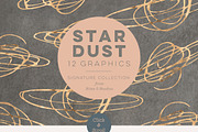 Stardust Gold Foil Stars & Textures, a Pattern Graphic by Blixa 6 Studios (Thumbnail 2 of 3)