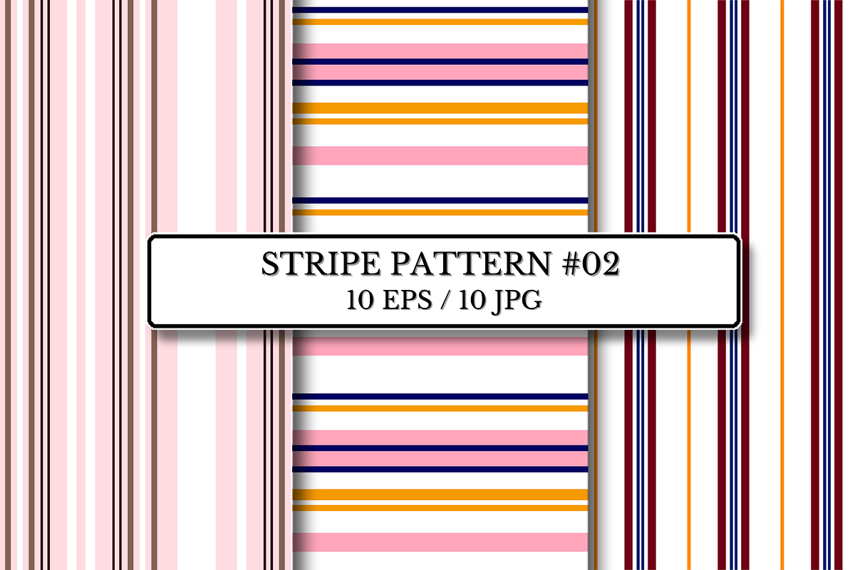 Stripe Seamless Patterns, a Pattern Graphic by wind mill (Photo 1 of 3)