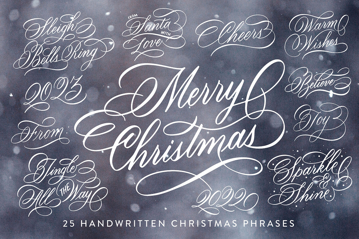 Christmas Lettering, an Object Graphic by Type and Graphics Studio (Photo 1 of 9)