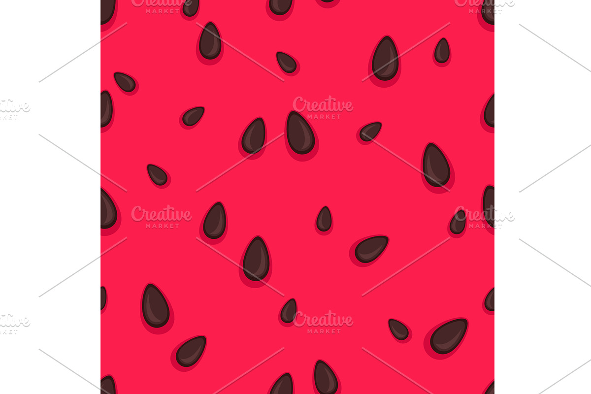 Watermelon seamless pattern. Juicy, a Food Illustration by YummyBuum
