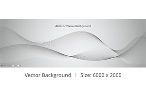 Modern Abstract Gray Wave Background, a Background Graphic by rpdesignstudio