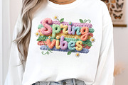 Spring Png - Faux Yarn Spring Vibes, an Illustration by SinaCreation (Thumbnail 2 of 7)