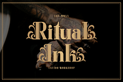 Belmotha Majoris Display Decorative, a Blackletter Font by Denustudios (Thumbnail 4 of 12)