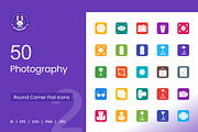 50 Photography Filled Round Corner, an Icon by IconBunny (Thumbnail 1 of 2)