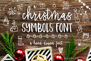 Christmas Symbols Font, a Symbol Font by Dansie Design (Thumbnail 1 of 4)