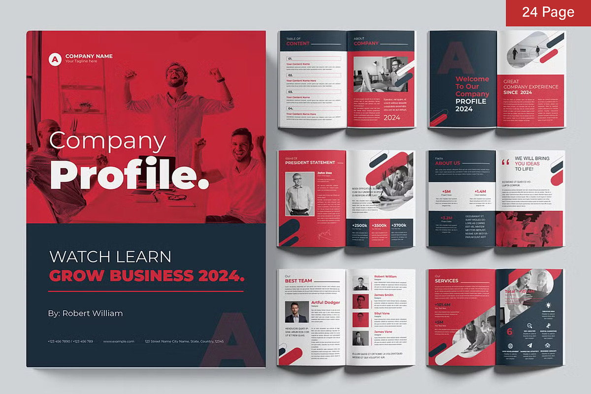 Company Profile Bundle, a Brochure Template by ContestDesign (Photo 10 of 24)