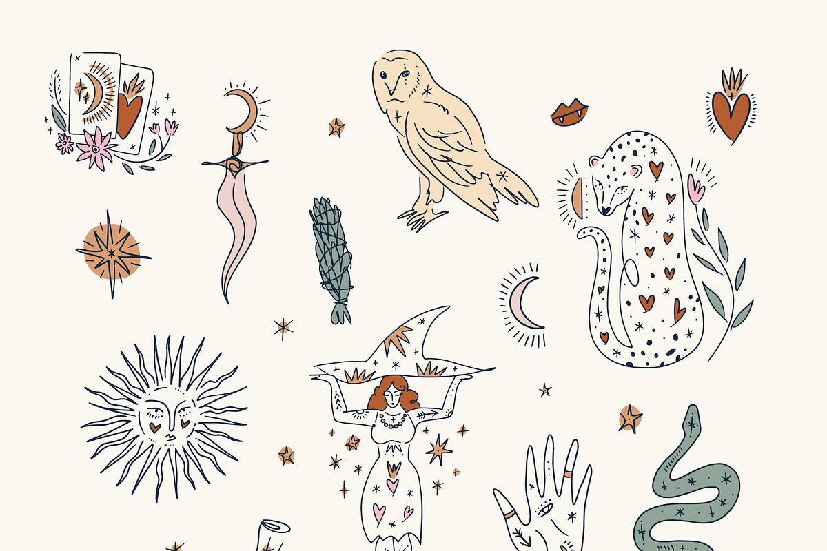 Witch of Love Bundle, an Object Illustration by Annie Konst (Photo 2 of 15)