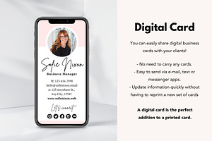 Feminine Business Card Template