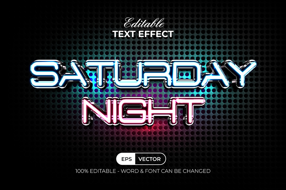 Neon Text Effect Shiny Style, a Layer Style Add-On by Mockmenot (Photo 1 of 2)