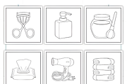 Beauty Stuff Bold and Easy Coloring, a Seasonal Illustration by Coco Bloom (Thumbnail 3 of 3)