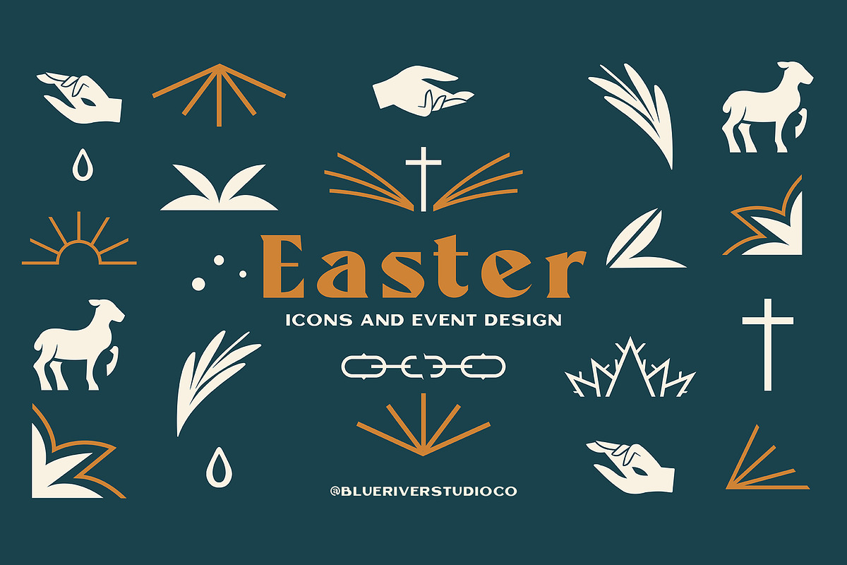 Church Easter Icons and Event Design, a Graphic by Blue River Studio (Photo 1 of 5)