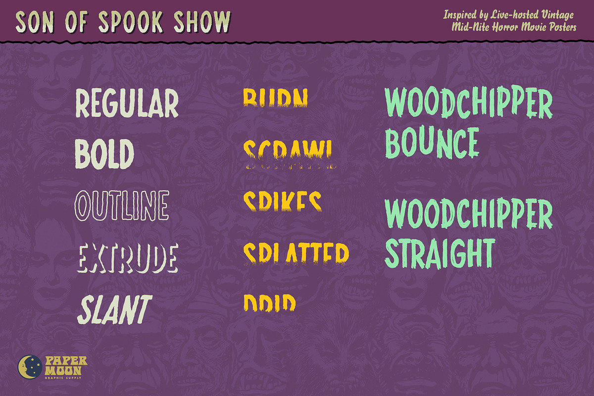 Son of Spook Show, a Sans Serif Font by Paper Moon Graphic Supply (Photo 4 of 18)