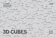 3D Cubes | Geometric Backgrounds, a Background Graphic by dvtchk (Thumbnail 7 of 9)