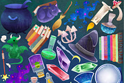 Toil and Trouble PNG Clipart Set, a Decorative Illustration by Art by Angele G (Thumbnail 2 of 5)