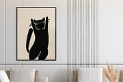 Simple Cats Linocut Clipart, an Illustration by ClayStudio (Thumbnail 5 of 7)