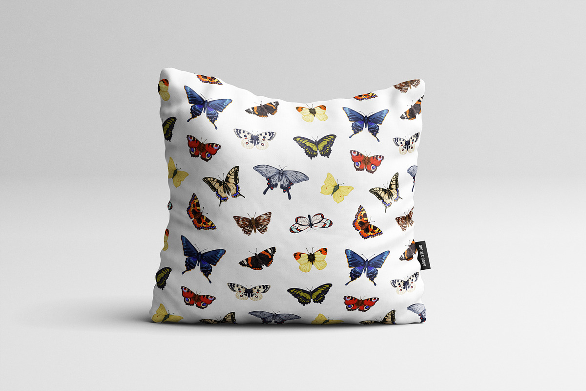 Vintage butterflies seamless pattern, a Pattern Graphic by Good Studio (Photo 5 of 8)