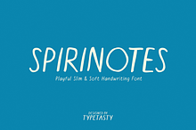 Spirinotes – Slim and Soft Font