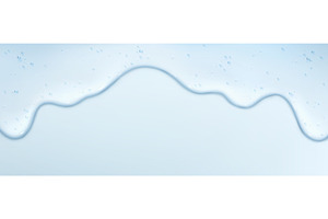 Transparent gel liquid drip flowing, a Healthcare Illustration by art PVP - market