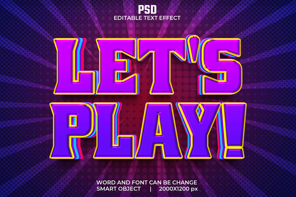 Let's play Editable Psd Text Effect, a Layer Style Add-On by bdrobin (Photo 1 of 2)