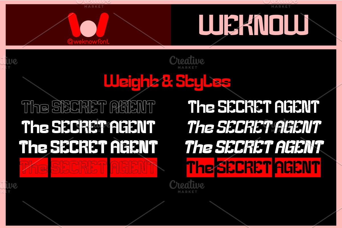 The Secret Agent font, a Font by weknow (Photo 7 of 8)