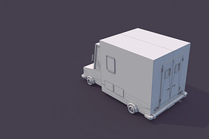 Low Poly Ambulance Car