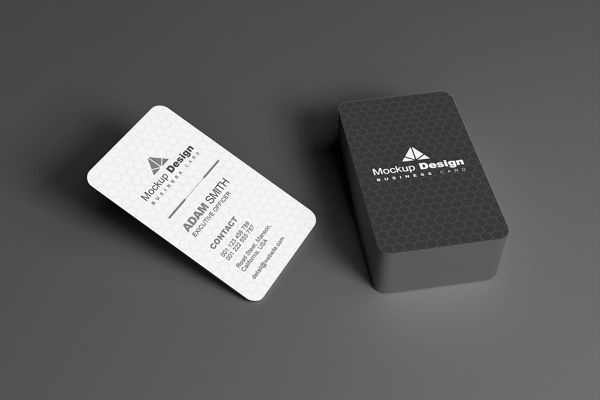 Round Vertical Business Card Mockupu, an Advertising Mockup by alimran24 (Photo 13 of 13)