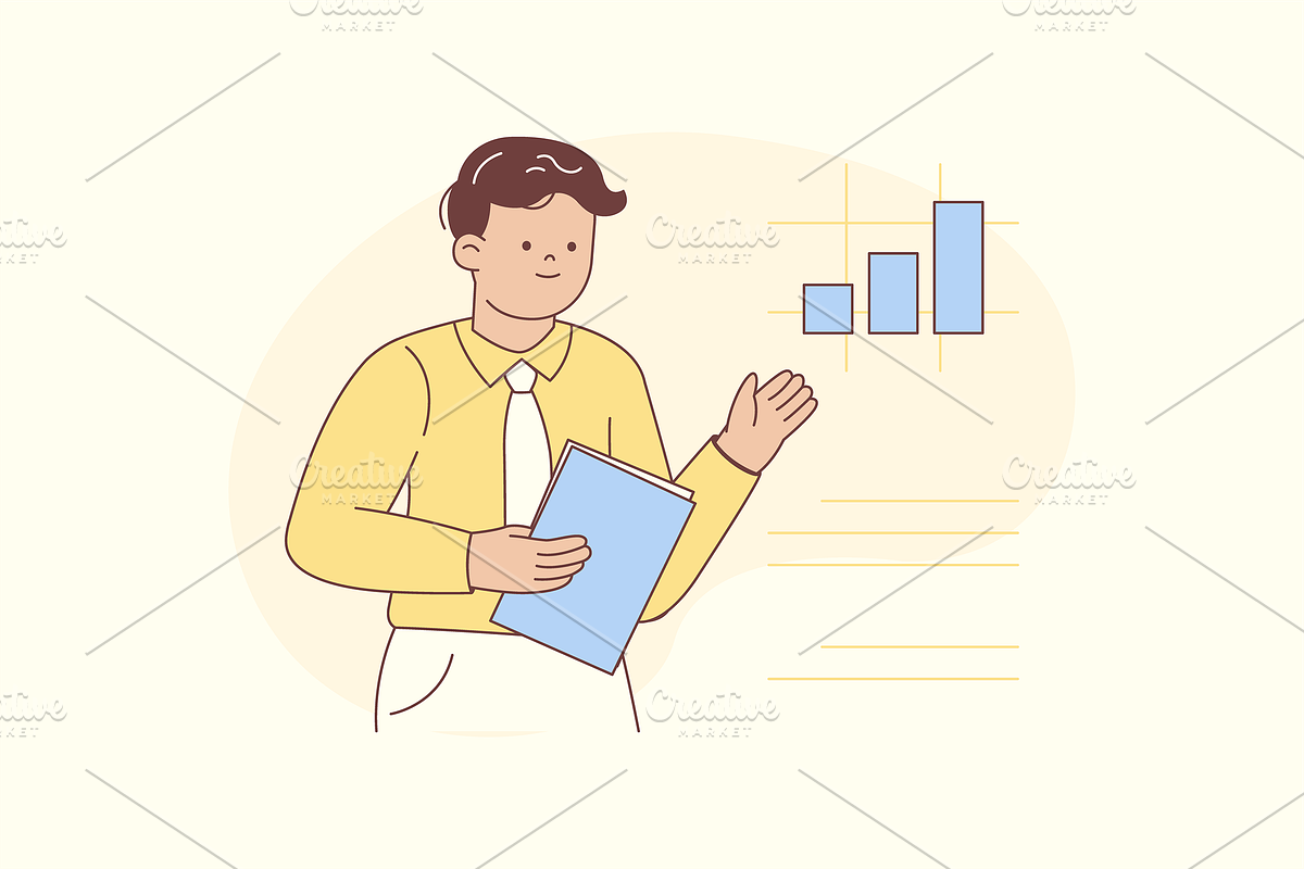 Office Working Illustration, an Object Graphic by Jump Studio (Photo 7 of 12)