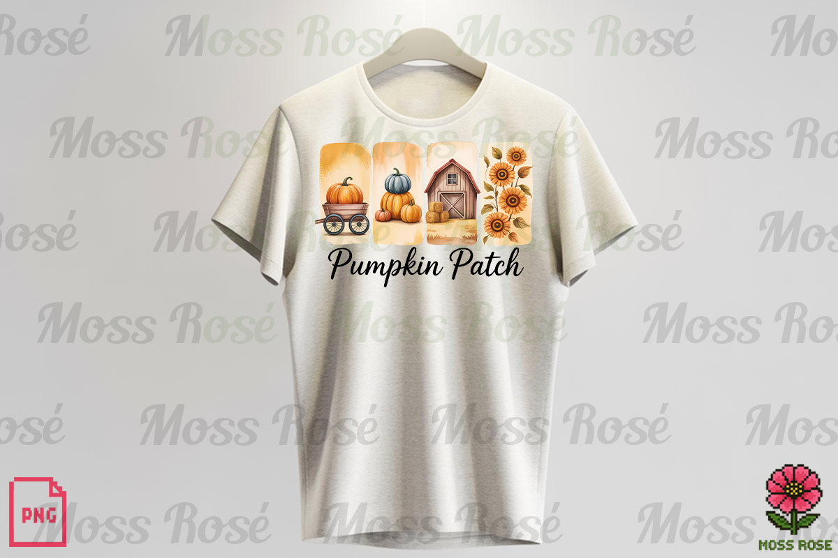 Pumpkin Patch Fall Clipart, a Graphic by Moss Rose (Photo 3 of 3)