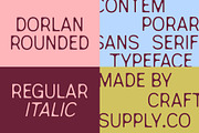 Dorlan Rounded, a Sans Serif Font by Craft Supply Co. (Thumbnail 3 of 8)