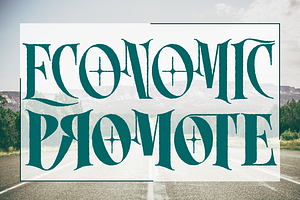 ECONOMIC PROMOTE FONT, a Serif Font by 177Studio