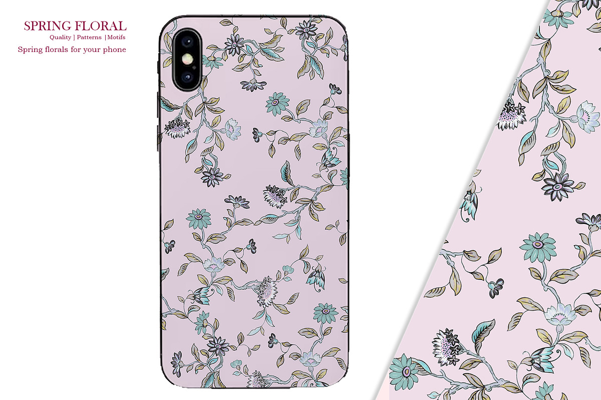 Spring Floral Pattern & Motifs, a Pattern Graphic by GND ART STUDIO (Photo 4 of 7)