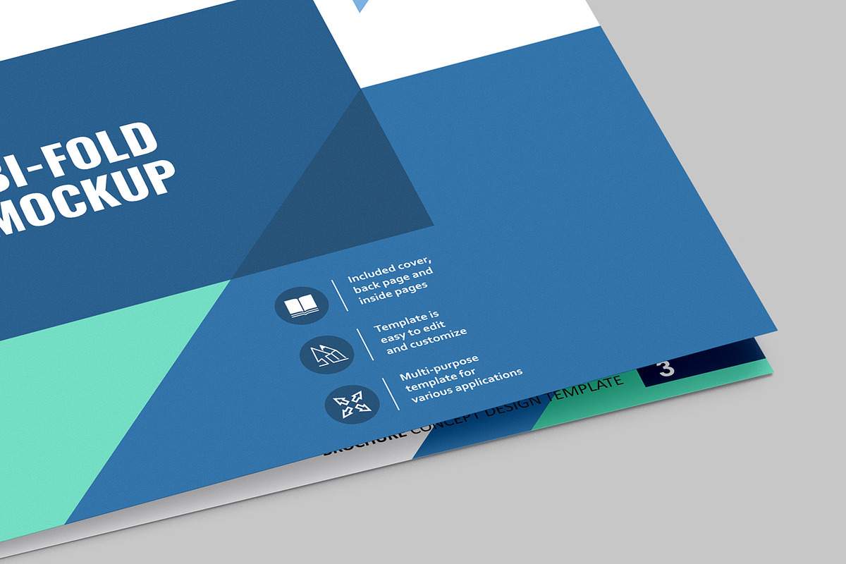 A4 Landscape Bi-Fold Brochure Mockup, a Books & Magazine Mockup by Illusiongraphic (Photo 15 of 17)