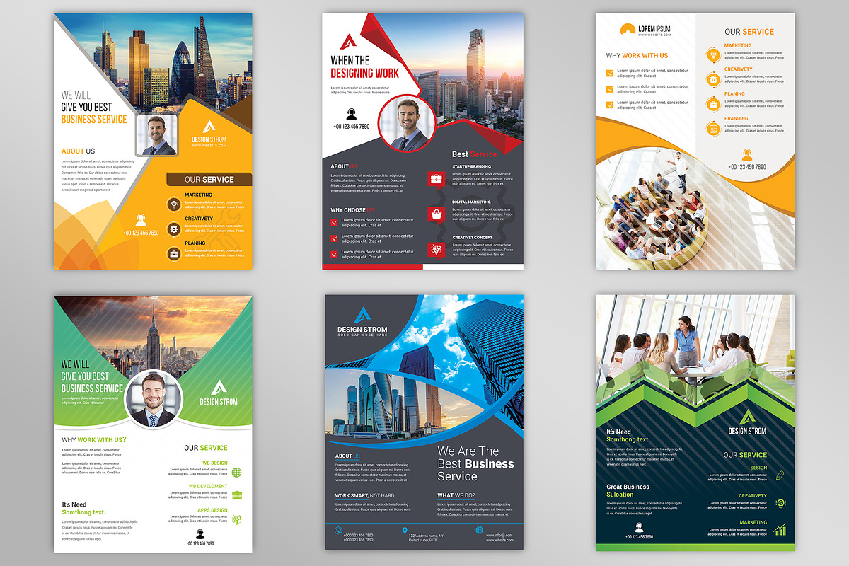 500+ Flyers Mega Bundle 99% OFF, a Flyer Template by Imagine Design Studio (Photo 21 of 98)