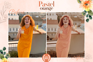 10 Pastel Orange Lightroom Presets