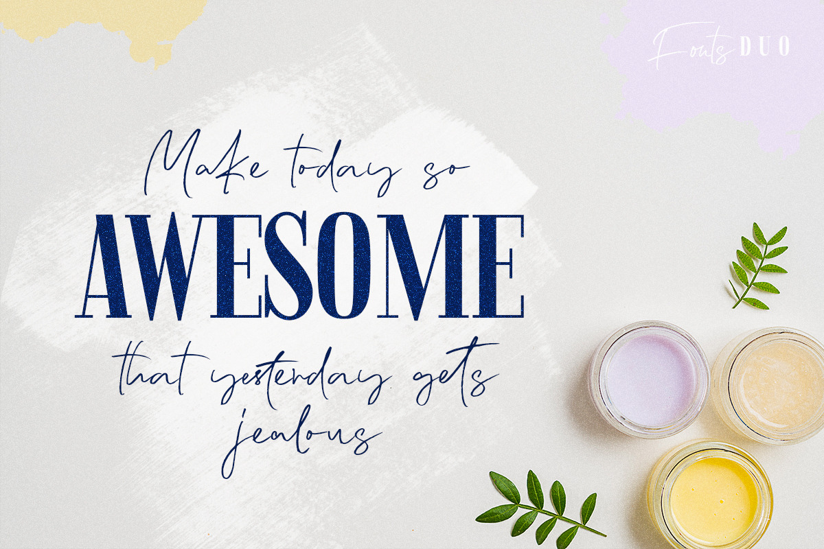 Lemonade Fonts Duo, a Script Font by kavoon (Photo 12 of 20)