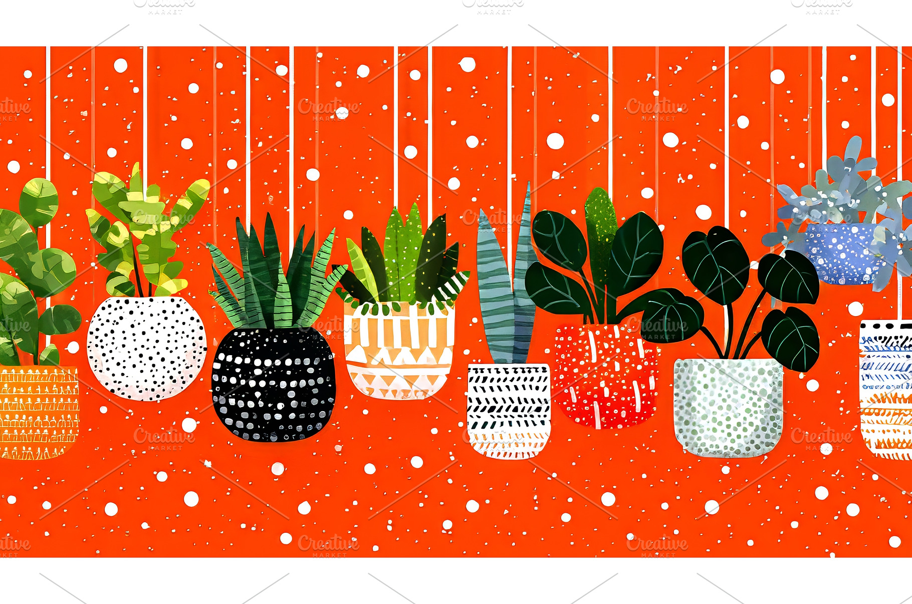 Thriving houseplants in geometric, an Arts & Entertainment Photo by ZinetroN
