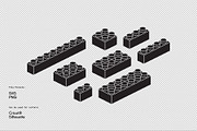 Lego - SVG - Cricut, Silhouette, an Education Illustration by Kessens (Thumbnail 1 of 2)