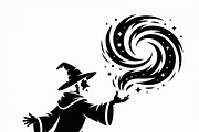 silhouette a mysterious wizard, an Illustration by Amazin_art (Thumbnail 17 of 19)