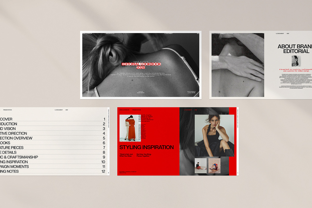 SENS | Brand Lookbook Template, a Presentation Template by evgenystudio (Photo 6 of 9)