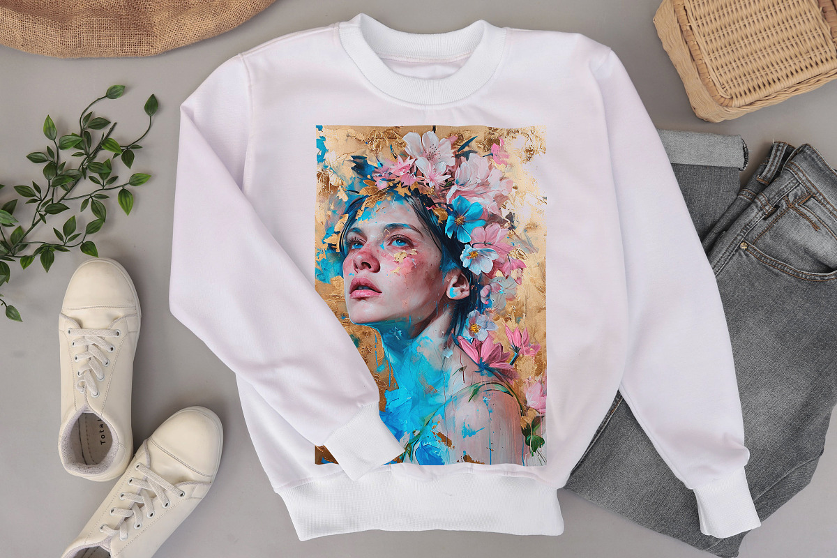 Golden Dreams – Surreal Floral & Abs, a Decorative Illustration by O m N i  Studio (Photo 4 of 16)