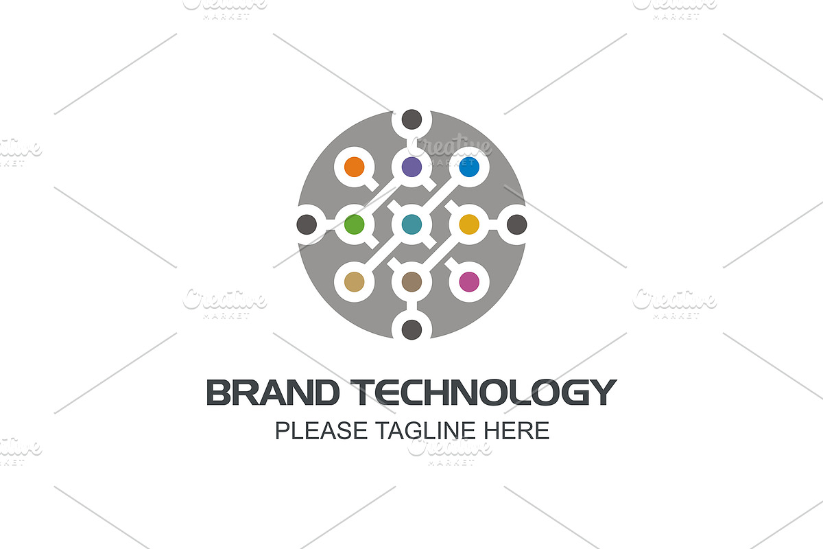 20 Logo Technology Templates Bundle, a Branding & Logo Template by Friendesigns (Photo 3 of 21)