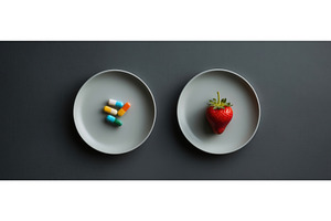 Comparison of colorful capsules and, an Illustration by tilialucida