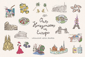 Our Honeymoon in Europe. Doodles.