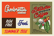 Vintage Fonts Bostly & D'brakes, a Script Font by Aksa & Nusa Co. (Thumbnail 3 of 5)