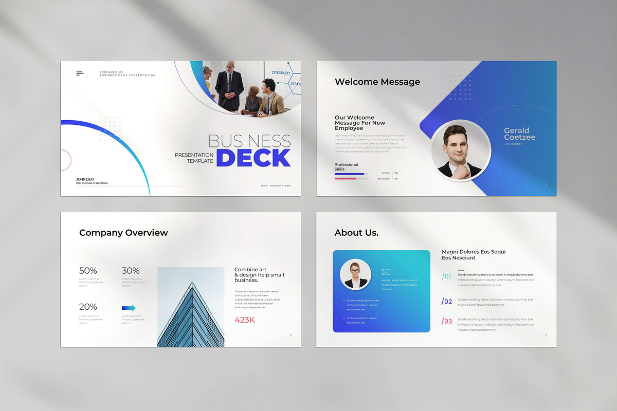 Business Deck Presentation Template preview 4