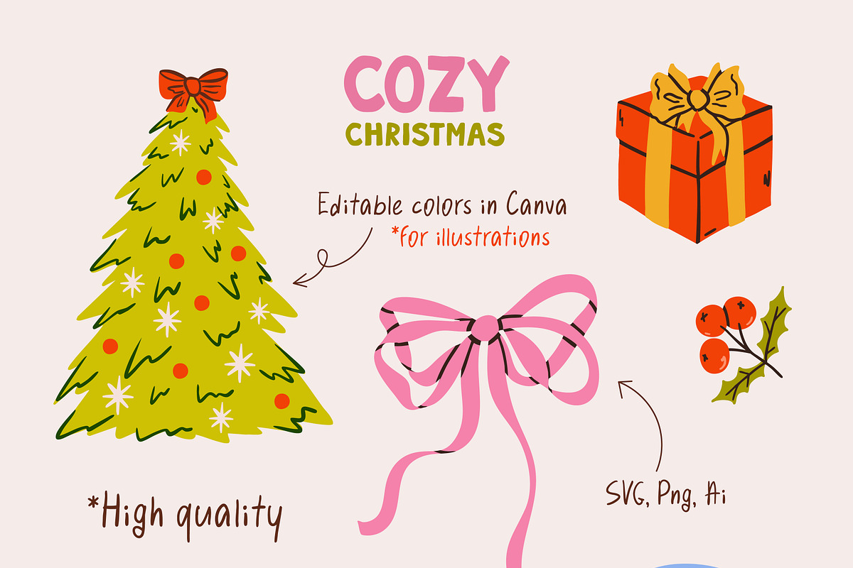 Cozy Christmas Clipart, an Object Graphic by AnnArt (Photo 3 of 10)