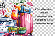 Girls Trip PNG, Colorful Cruise PNG, an Object Graphic by Clipart Bloom (Thumbnail 3 of 3)